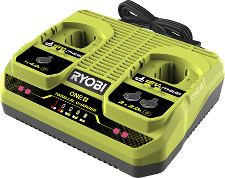 Laddare Ryobi Dubbel RC18240 ONE+ 18V