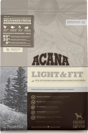 Hundfoder Acana Light & Fit 2kg