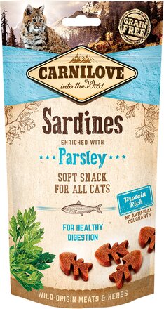 Kattgodis Carnilove Semi Moist Snack Sardines 50g