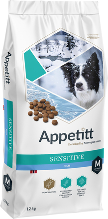 Hundfoder Appetitt Sensitive Fish Medium 12kg