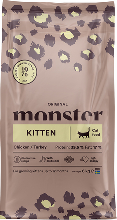 Kattmat Monster Original Kitten Chicken/Turkey 6kg