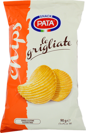 Pata Chips 2 x Räfflade Chips Salt