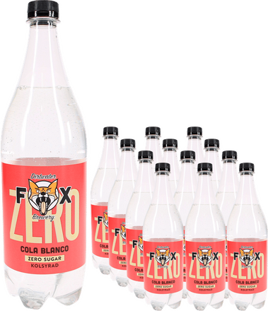 Fox Läsk Zero Cola Blanco 12-pack
