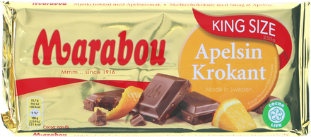 Marabou 3 x Mjölkchoklad Apelsin King Size