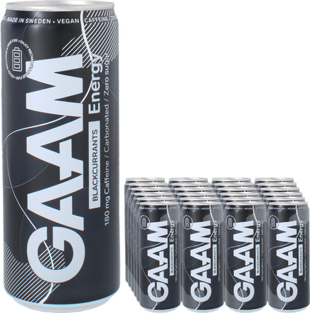GAAM Energidryck Blackcurrants 24-pack