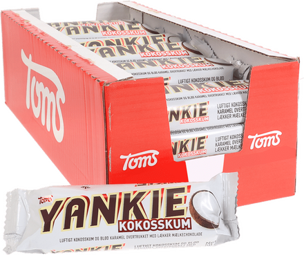 Toms Choklad Kokosskum Bar 32-pack
