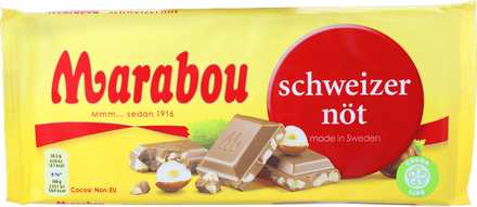 Marabou 2 x Mjölkchoklad Schweizernöt