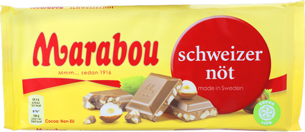 Marabou Mjölkchoklad Schweizernöt