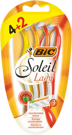 Bic Rakhyvlar Soleil Lady 6-pack