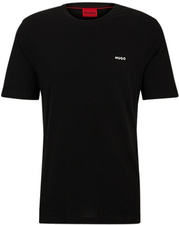Cotton-jersey T-shirt with rubber-print logo