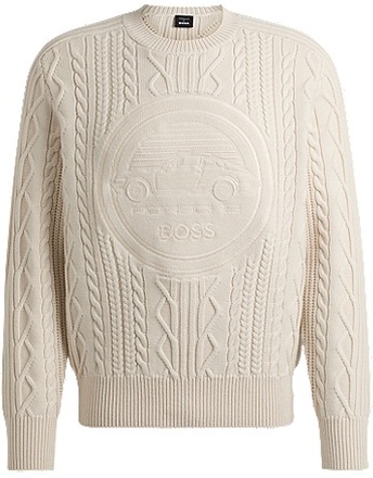 Porsche x BOSS virgin-wool sweater with special branding