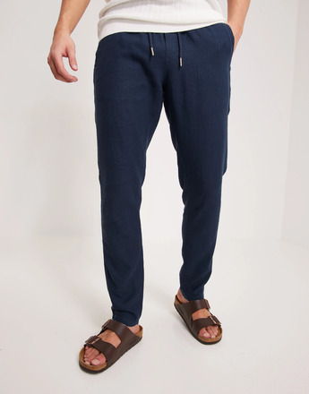 Solid SDTaiz PA Linen Pants Slacks Insignia Blue