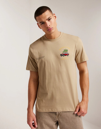 Les Deux Car Wash T-Shirt T-skjorte med trykk Warm Sand