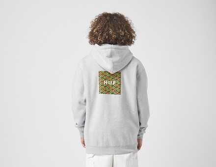 HUF x size? Box Logo Hoodie - size? Exclusive, grå