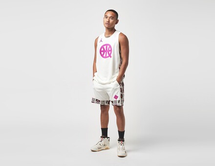 Nike Quai 54 Air Basketball Jersey, vit