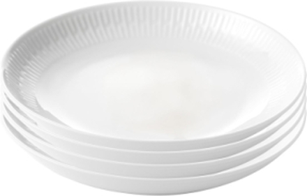 Relief - White Soup Plate Home Tableware Plates Deep Plates Hvit Aida*Betinget Tilbud