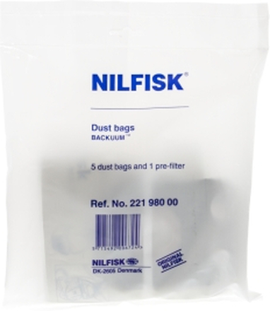 NILFISK Støvsugerposer, papir, 5stk.