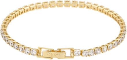 Siri St Brace G/Clear Accessories Jewellery Bracelets Chain Bracelets Gold SNÖ Of Sweden