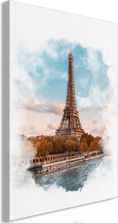Canvas Tavla - Paris View Vertical - 40x60