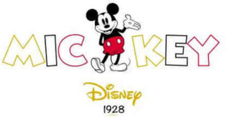 Disney Mickey Mouse Disney Wording Herren T-Shirt - Weiß - L