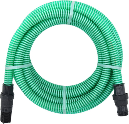 vidaXL Tubo di Aspirazione con Connettori in PVC 4 m 22 mm Verde