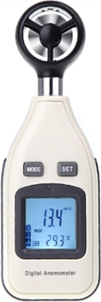 KKmoon Digitale Luftgeschwindigkeit Temperatur Anemometer Windgeschwindigkeit Speed Meter Thermometer LCD