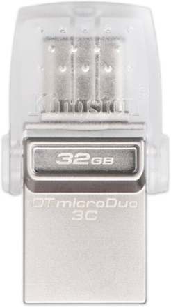 Kingston DataTraveler microDuo 3C 16GB USB3.1 Typ-C OTG Dual Flash Drive Pen Laufwerk Memory Stick für neues MacBook 12 "/ für 2016 MacBook Pro 13" / PC / Smartphone