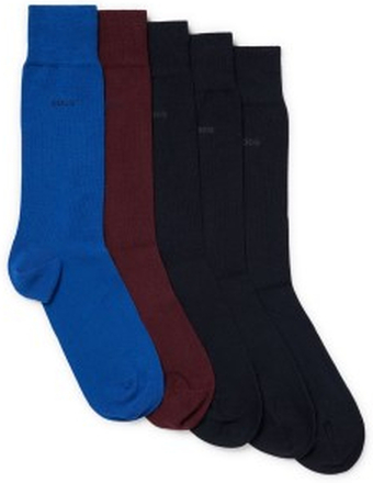 BOSS 5P RS Uni Color CC Socks Blau/Orange Gr 43/46