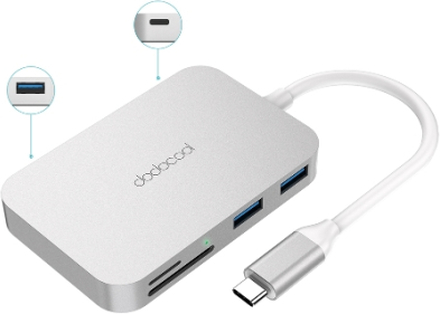 Dodocool 6-in-1 USB C Hub Aluminiumlegierung für MacBook / MacBook Pro / Google Chromebook Pixel und mehr