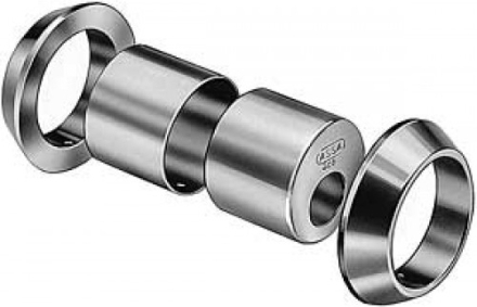 Cylinderbehör till runda cylinder ASSA 3212 - Matt krom - SB