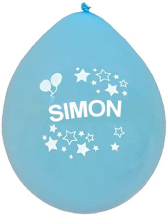 Namnballonger - Simon