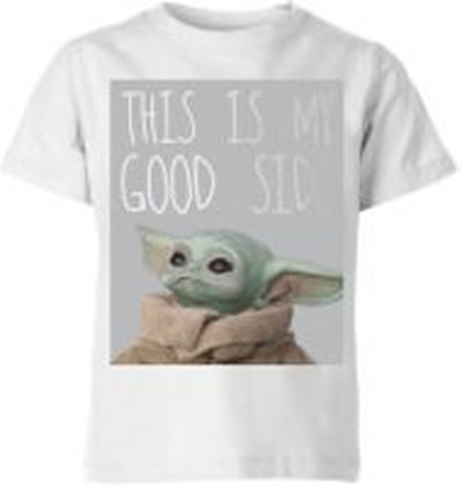 The Mandalorian This Is My Good Side Kids' T-Shirt - White - 7-8 Years
