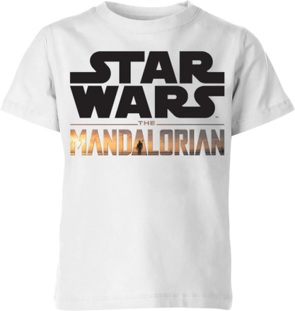 The Mandalorian Mandalorian Title Kids' T-Shirt - White - 7-8 Jahre