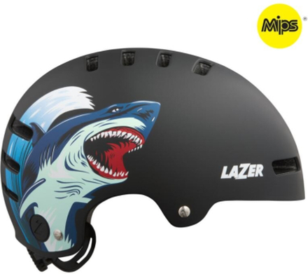 Lazer One+ MIPS Hjelm Shark Matte Black, Str. S