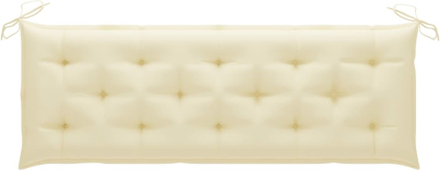 vidaXL Cuscino per Panca Bianco Crema 150x50x7 cm in Tessuto Oxford