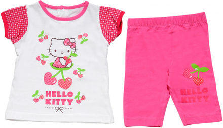 Hello Kitty kledingset Beach baby katoen fuchsia mt 24 maanden