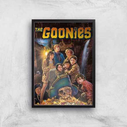 The Goonies Classic Cover Giclee Art Print - A2 - Black Frame