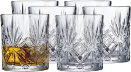 Whiskyglas 6 Stk. Lyngby Melodia Home Tableware Glass Whiskey & Cognac Glass Nude Lyngby Glas