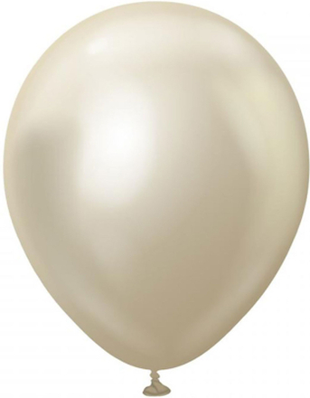 Latexballonger Professional White Gold Chrome - 10-pack