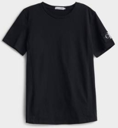 Calvin Klein T-shirt Badge Rib Fitted Top Svart