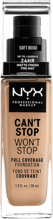 NYX Professional Makeup Can't Stop Won't Stop Foundation Soft beige - 30 ml