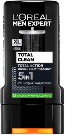 L'Oréal Paris Men Expert Shower Gel Total Clean Total Action with Carbon - 300 ml