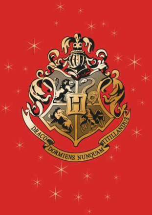 Harry Potter Star Hogwarts Gold Crest Sweatshirt - Red - L - Red