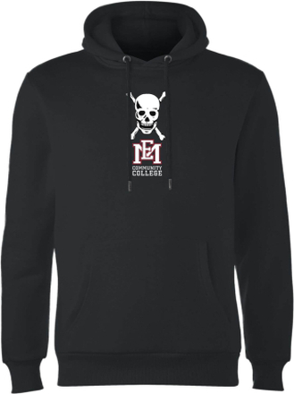 East Mississippi Community College Skull and Logo Hoodie - Black - XL