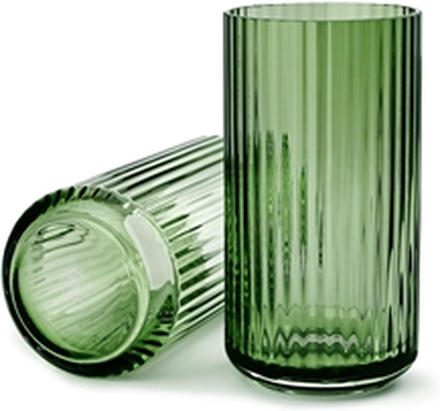 Lyngbyvasen Glass Copenhagen Green 20,5 cm Copenhagen green