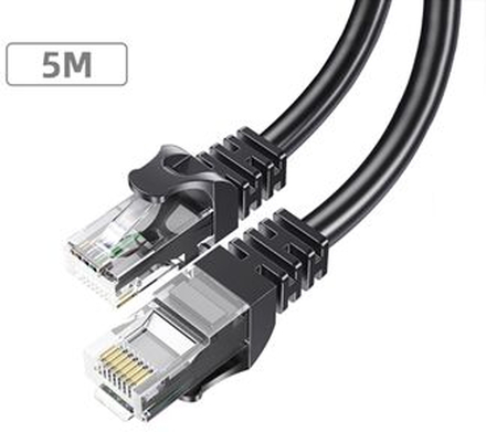 ESSAGER Ethernet Cable Cat 6 Lan Wire CAT6 RJ 45 Network Cable 5m Patch Cord for Laptop Router