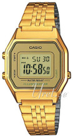 Casio LA680WEGA-9ER Collection LCD/Gulguldtonat stål 33.5x28.6 mm