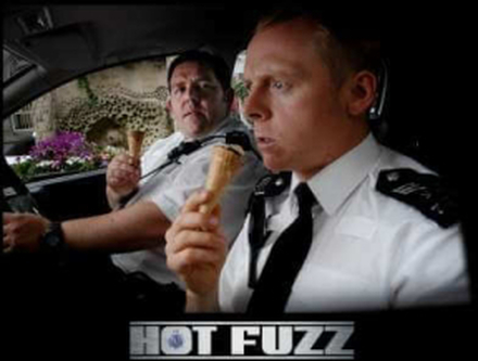Hot Fuzz Ice Cream Scene Unisex T-Shirt - Black - XXL - Black