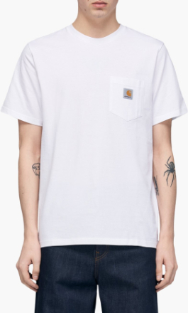 Carhartt WIP - S/S Pocket T-Shirt - Hvid - S