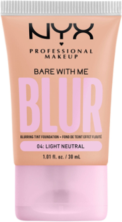 Nyx Professional Make Up Bare With Me Blur Tint Foundation 04 Light Neutral Foundation Sminke NYX Professional Makeup*Betinget Tilbud